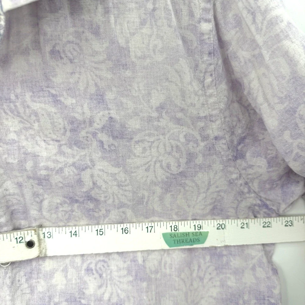 Robert Graham Shirt Mens XL Purple Tie Dye Paisley Resort Luxury Designer Preppy